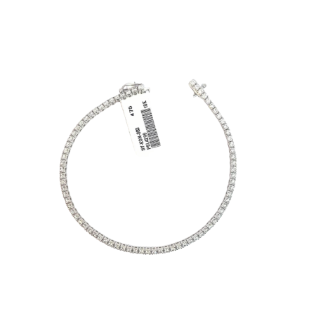 18K White Gold Diamond Tennis Bracelet – 2.00 CT Q SI