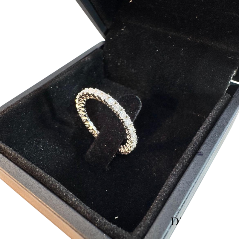 14K White Gold Diamond Eternity Band Ring – 0.90 CT F VS–SI
