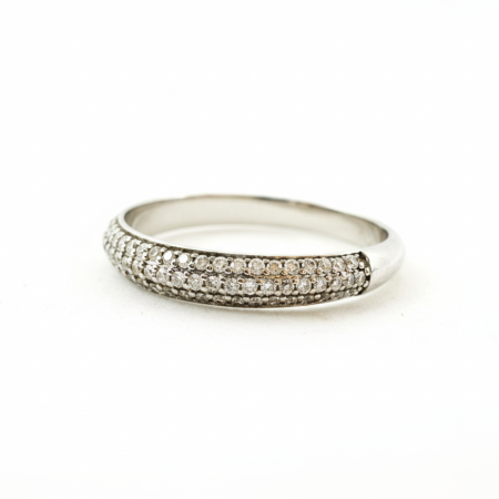 14K White Gold Diamond Eternity Band Ring – 0.32 CT G SI