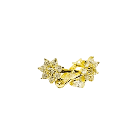 Kenzari Jewellery 14k Gold Stone Earring for Kids - 1.69 Grams