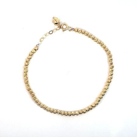 Kenzari Jewellery 14k Gold Beaded Bracelet for Women - 4.61 Grams Kenzari Jewellery 14k Gold Beaded Bracelet for Women - 4.61 Grams