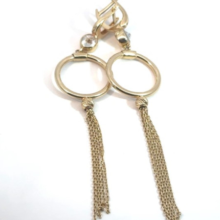 Kenzari Jewellery 14k Gold Earring for Women - 5.46 Grams