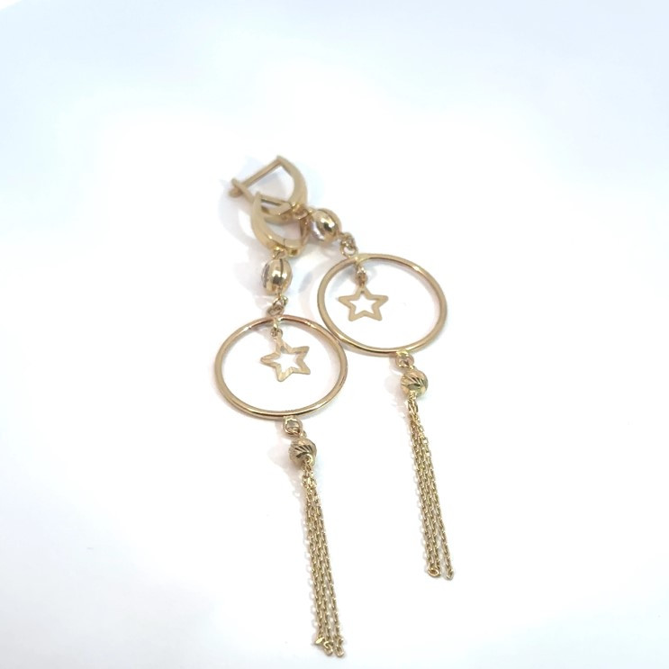 Kenzari Jewellery 14k Gold Earring for Women - 5.49 Grams Kenzari Jewellery 14k Gold Earring for Women - 5.49 Grams