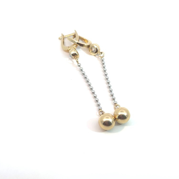 Kenzari Jewellery 14k Gold Earring for Women - 5.44 Grams