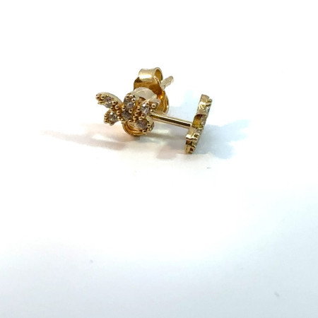 Kenzari Jewellery 14k Gold Earring for Women - 0.87 Gram