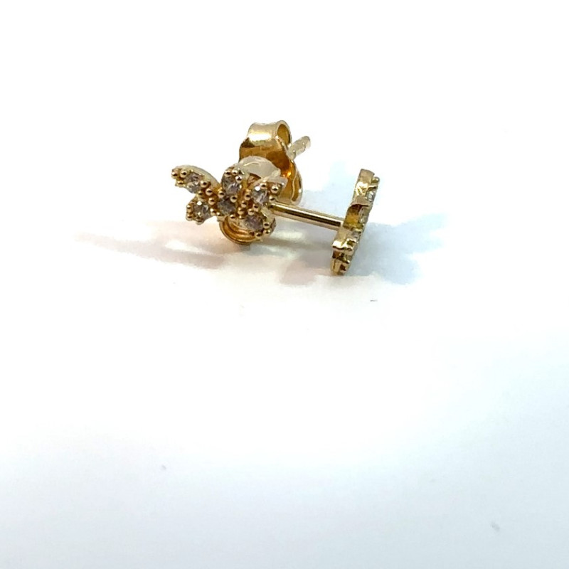 Kenzari Jewellery 14k Gold Earring for Women - 0.87 Gram Kenzari Jewellery 14k Gold Earring for Women - 0.87 Gram