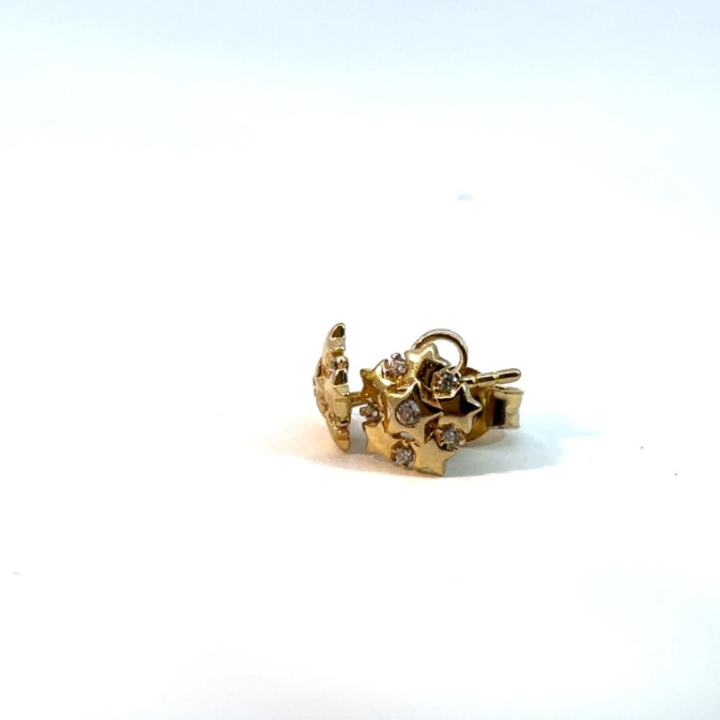 Kenzari Jewellery 14k Gold Earring for Women - 1.11 Grams