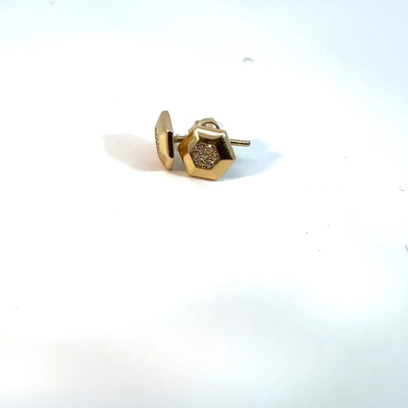 Kenzari Jewellery 14k Gold Earring for Women - 1.25 Grams Kenzari Jewellery 14k Gold Earring for Women - 1.25 Grams