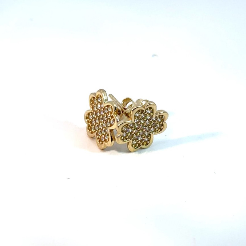 Kenzari Jewellery 14k Gold Earring for Women - 2.04 Grams