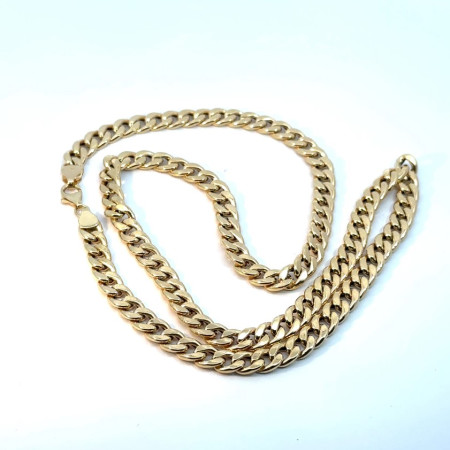 Kenzari Jewellery 18k Gold Necklace for Men- 7.63 Grams