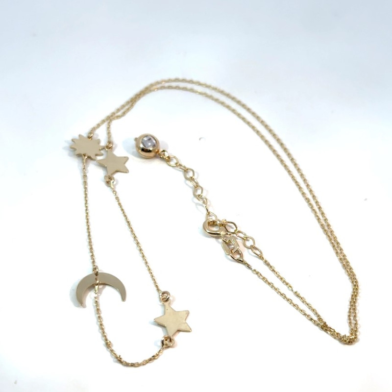 Kenzari Jewellery 14k Gold Chain for Women - 2.34 Grams Kenzari Jewellery 14k Gold Chain for Women - 2.34 Grams