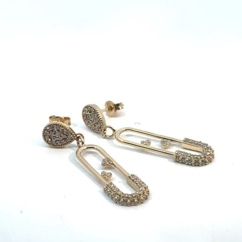 Kenzari Jewellery 14k Gold Earring for Women - 4.2 Grams
