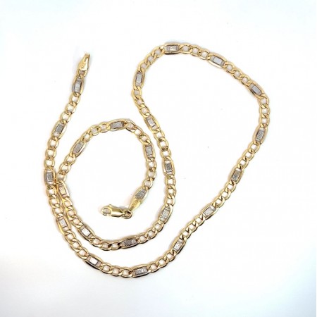 Kenzari Jewellery 14k Gold Mens Necklace - 7.52 Grams