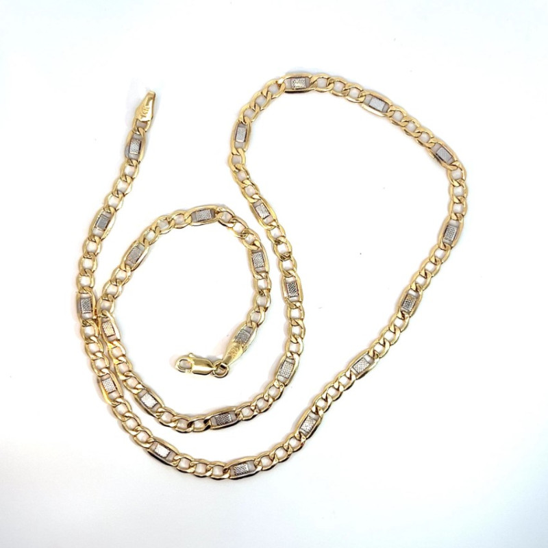 Kenzari Jewellery 14k Gold Mens Necklace - 7.52 Grams