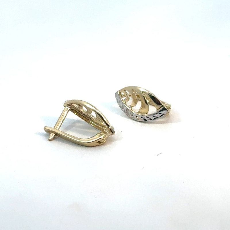 Kenzari Jewellery 14k Gold Earring for Women - 2.78 Grams