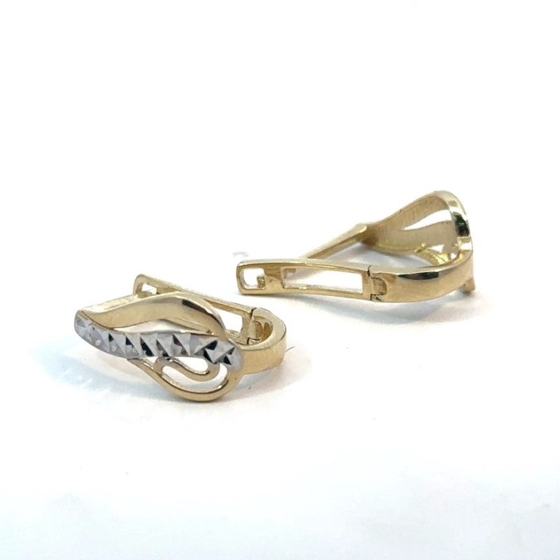 Kenzari Jewellery 14k Gold Earring for Women - 2.66 Grams