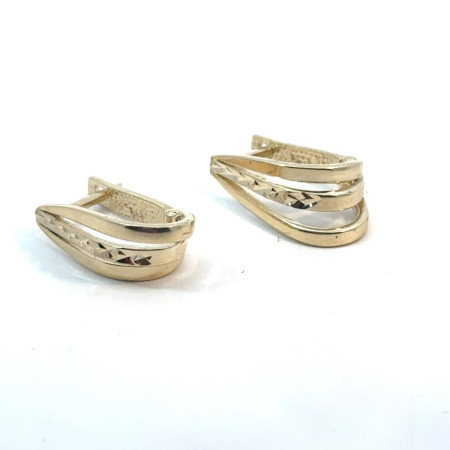 Kenzari Jewellery 14k Gold Earring for Women - 3.20 Grams