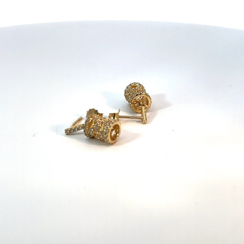 Kenzari Jewellery 18k Gold Earring for Women - 2.48 Grams