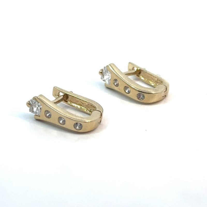 Kenzari Jewellery 14k Gold Earring for Women - 2.63 Grams Kenzari Jewellery 14k Gold Earring for Women - 2.63 Grams