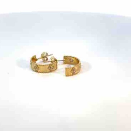 Kenzari Jewellery 18k Gold Earring for Women - 1.64 Grams