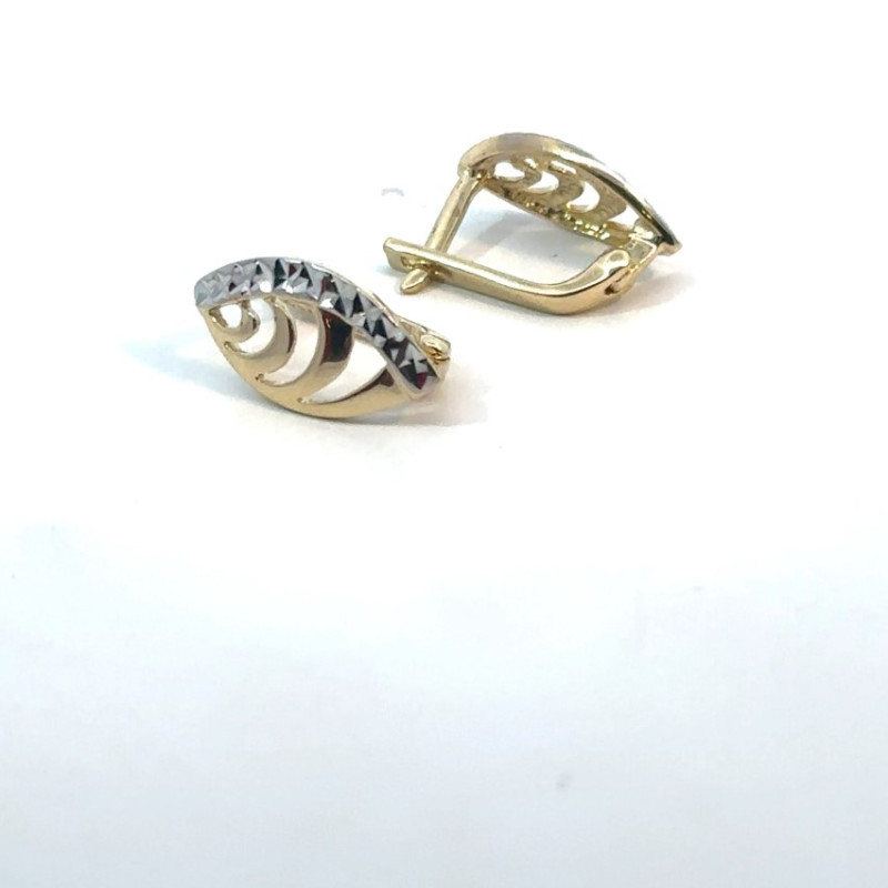 Kenzari Jewellery 14k Gold Earring for Women - 2.77 Grams