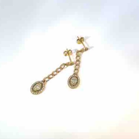 Kenzari Jewellery 18k Gold Earring for Women - 3.08 Grams