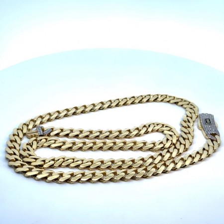 Kenzari Jewellery 14k Gold Chain for Men -29.19 Grams