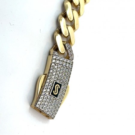 Kenzari Jewellery 14k Gold Chain for Men -29.19 Grams