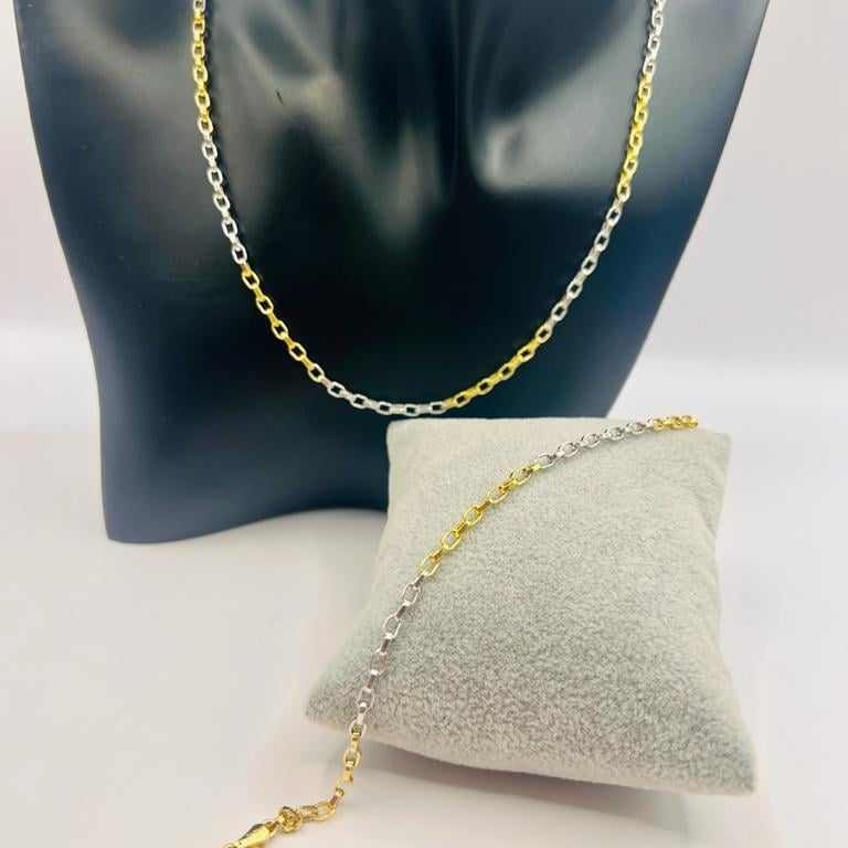 Men's Necklace and bracelet - 14k gold Men's Necklace and bracelet - 14k gold