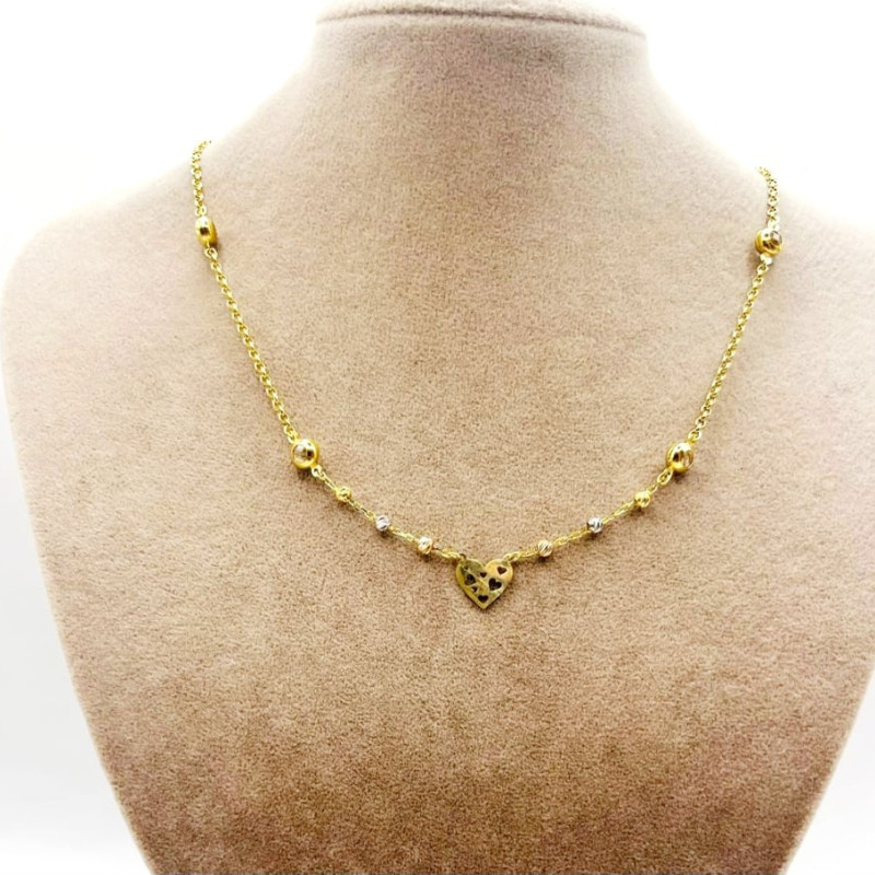 Kenzari Jewellery 14k Gold Necklace for Women - 4.3 Grams