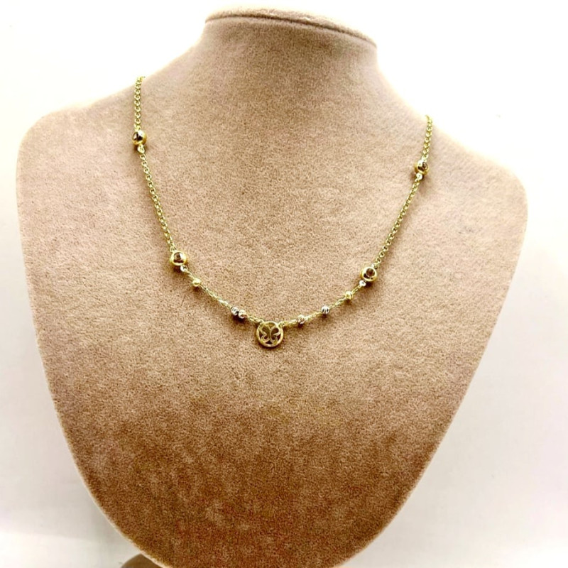 Kenzari Jewellery 14k Gold Necklace for Women - 4.20 Grams