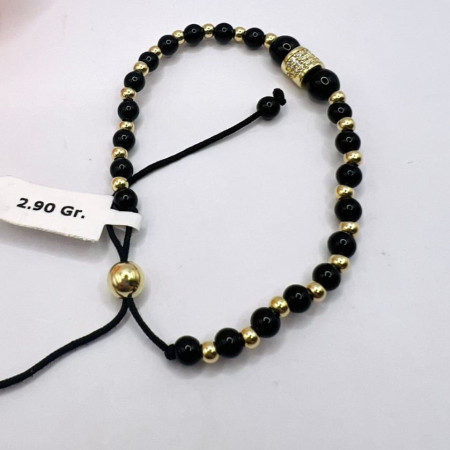 Kenzari Jewellery 14k Gold String Bracelet for Men - 2.90 Grams Kenzari Jewellery 14k Gold String Bracelet for Men - 2.90 Grams