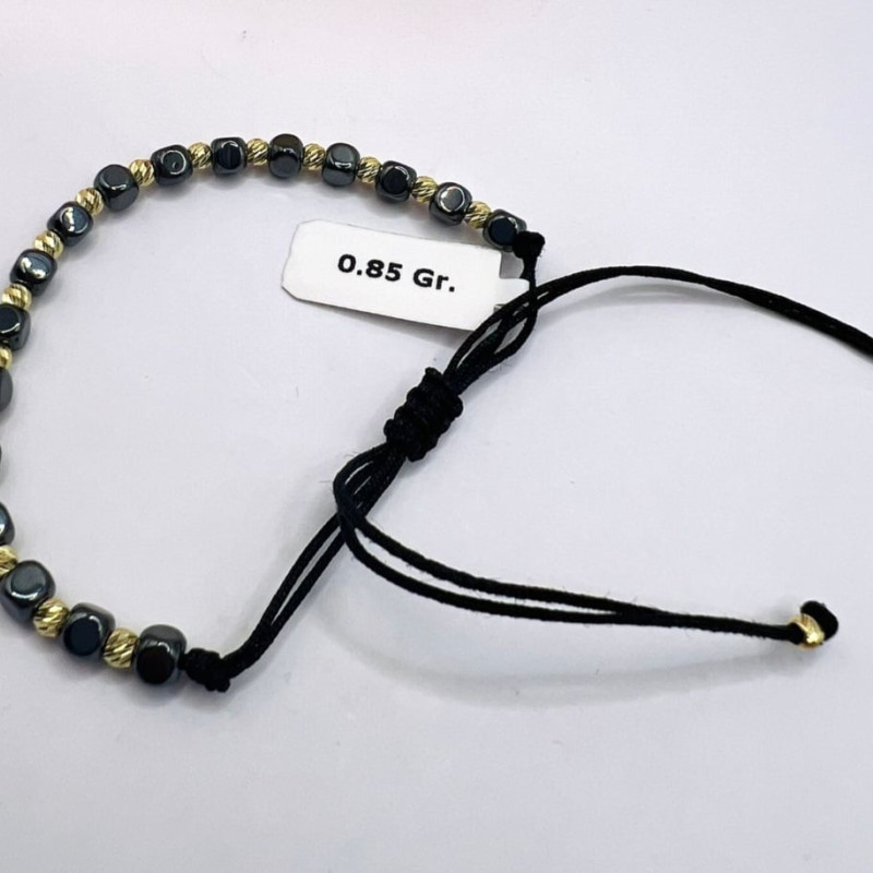 Kenzari Jewellery 14k Gold String Bracelet for Men - 0.85 Grams