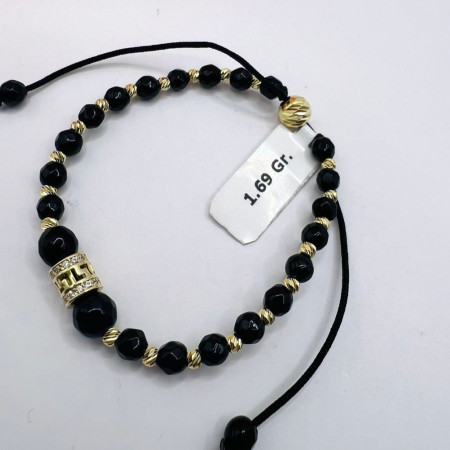 Kenzari Jewellery 14k Gold String Bracelet for Men - 1.69 Grams Kenzari Jewellery 14k Gold String Bracelet for Men - 1.69 Grams