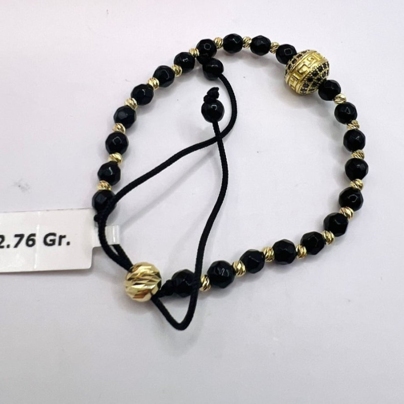 Kenzari Jewellery 14k Gold String Bracelet for Men - 2.76 Grams