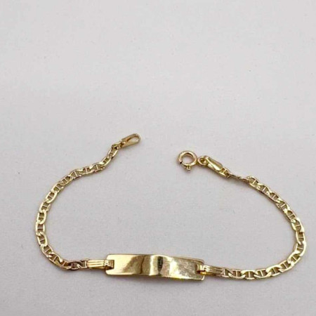 Kenzari Jewellery 14k Gold Nameplate Bracelet for Kids - 1.77 Grams