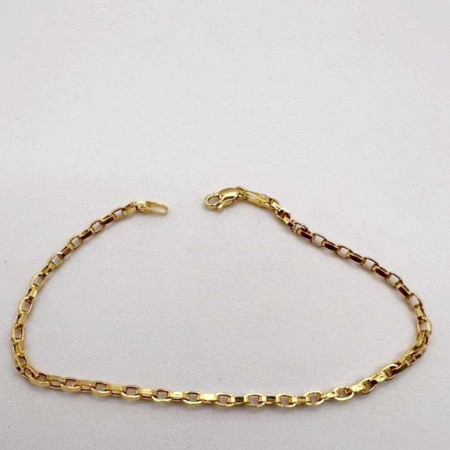 Kenzari Jewellery 14k Gold Classic Link chain Bracelet for Kids - 1.69 Grams Kenzari Jewellery 14k Gold Classic Link chain Bracelet for Kids - 1.69 Grams