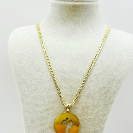 Kenzari Jewellery 14k Gold Necklace with Pendant for Women - 4.37 Grams