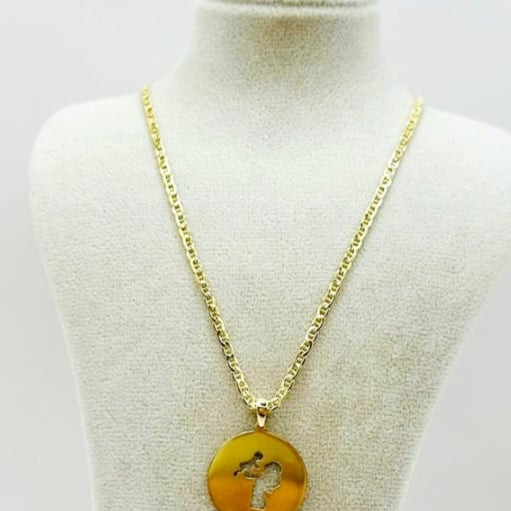 Kenzari Jewellery 14k Gold Necklace with Pendant for Women - 4.37 Grams