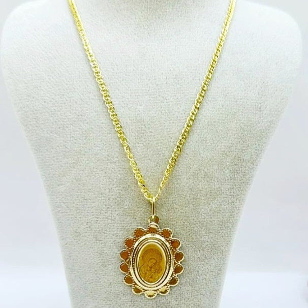 Kenzari Jewellery 14k Gold Necklace with Pendant for Women - 4.38 Grams