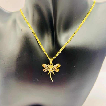 Kenzari Jewellery 14k Gold Necklace with Pendant for Women - 3.62 Grams Kenzari Jewellery 14k Gold Necklace with Pendant for Women - 3.62 Grams