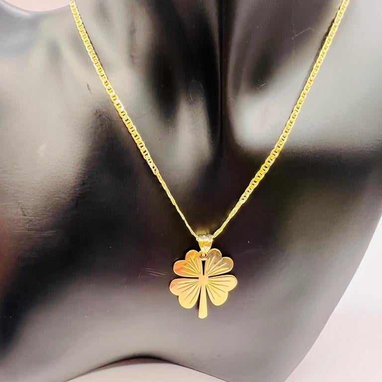 Kenzari Jewellery 14k Gold Necklace with Pendant for Women - 5.01 Grams