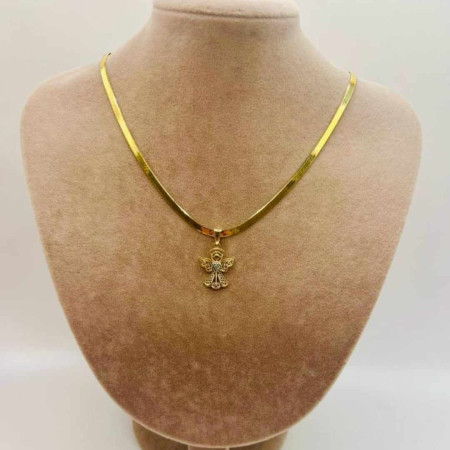 Kenzari Jewellery 14k Gold Necklace with Pendant for Women - 7.1 Grams