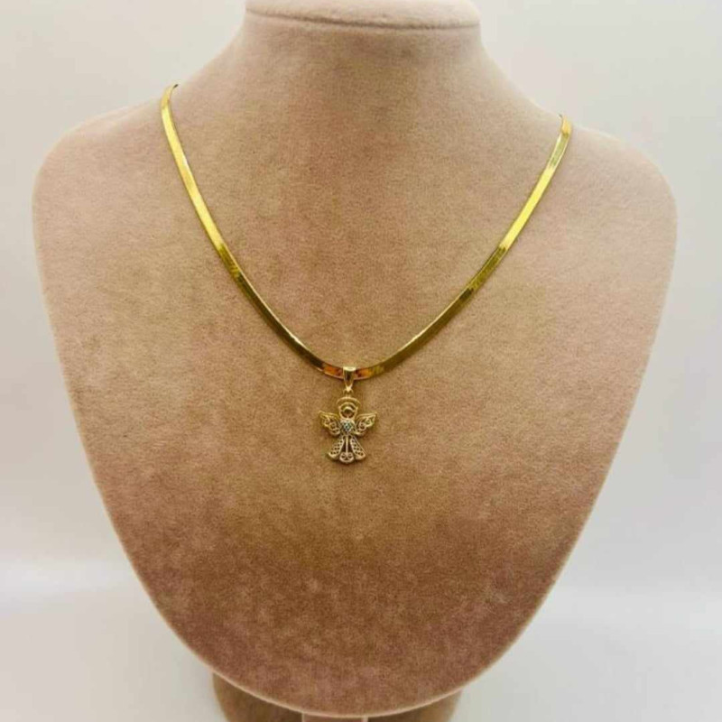 Kenzari Jewellery 14k Gold Necklace with Pendant for Women - 7.1 Grams