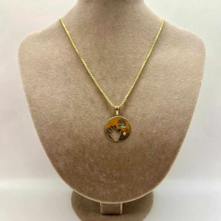 Kenzari Jewellery 14k Gold Necklace with Pendant for Women - 7.59 Grams