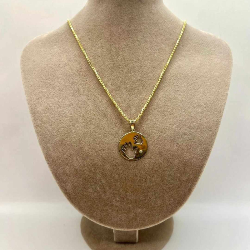 Kenzari Jewellery 14k Gold Necklace with Pendant for Women - 7.59 Grams