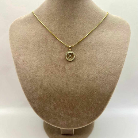 Kenzari Jewellery 14k Gold Necklace with Pendant for Women - 4.43 Grams