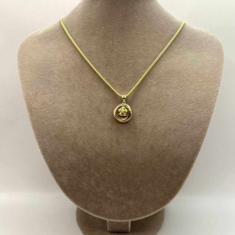 Kenzari Jewellery 14k Gold Necklace with Pendant for Women - 4.43 Grams