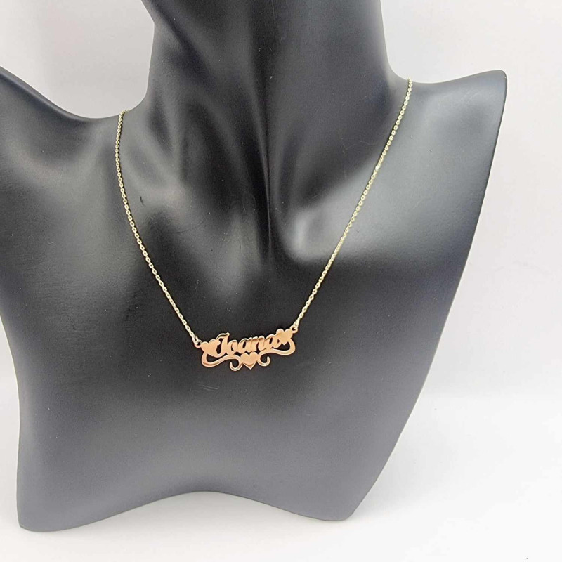 Kenzari Jewellery 14k Gold Necklace with Name for Women - 3.27 Grams