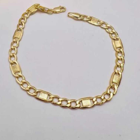 Kenzari Jewellery 14k Gold Casual Chain Bracelet for Men - 4.70 Grams